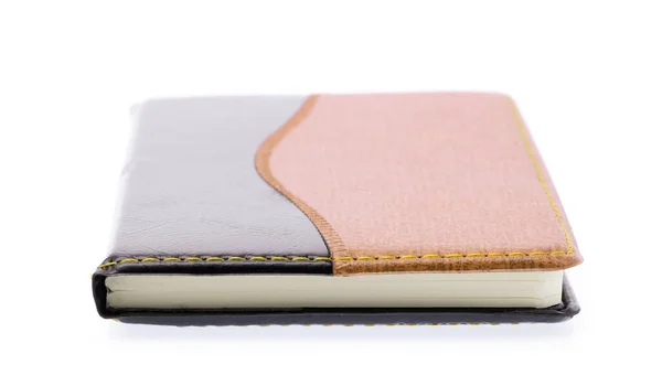 Leather Notebooks Isolated White Background — Stock Photo, Image