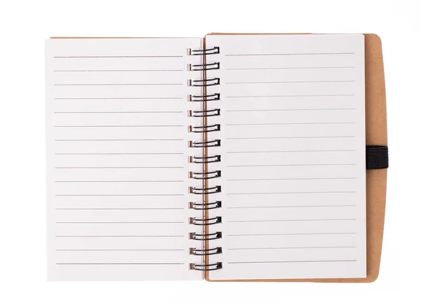 Notebook Isolati Sfondo Bianco — Foto Stock