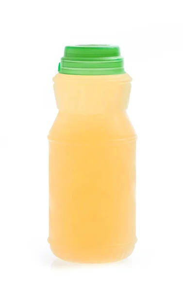 Jugo Naranja Botella Aislado Sobre Fondo Blanco — Foto de Stock