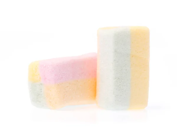 Marshmallows Pastell Isoliert Auf Weißem Hintergrund — Stockfoto