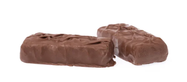 Шоколад Миндалем Изолированы Белом Фоне — стоковое фото