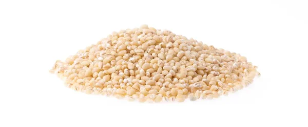 Ryż Jęczmienny Izolowany Białym Tle — Zdjęcie stockowe