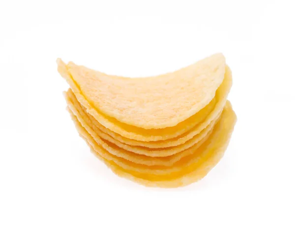 Patatas Fritas Aisladas Sobre Fondo Blanco —  Fotos de Stock