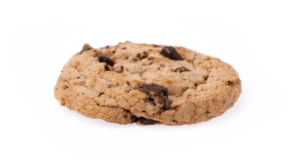 Koekjes Chocolade Zelfgemaakt Gebak Koekjes Geïsoleerd Witte Achtergrond — Stockfoto