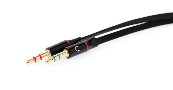 Une Prise Audio Standard Trrs Pour Diviser Câble Convertisseur Prises — Photo