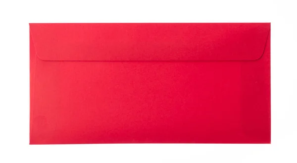 Det Röda Kuvertet Att Kinesiska Nya Året Dag Isolerad Vit — Stockfoto