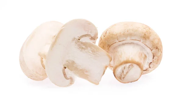 Coupe Champignon Champignon Isolée Sur Fond Blanc — Photo