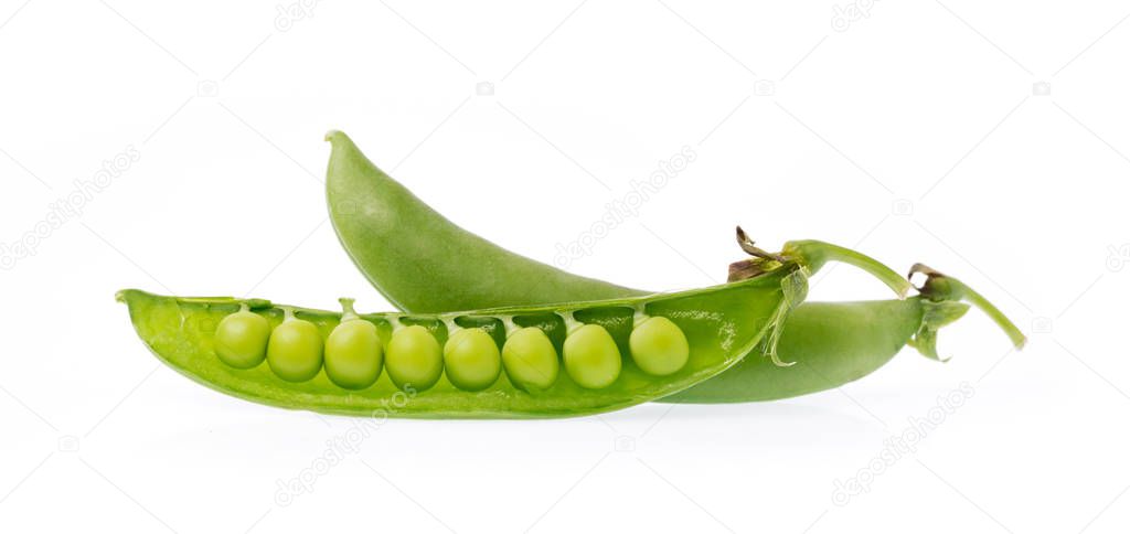 string bean isolated on white background