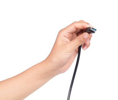 USB ve USB3.0 bağlantısı beyaz arkaplanda izole edildi