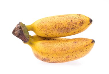 Beyaz arkaplanda izole muzlar