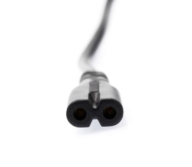 elektrik prizi beyaz arkaplanda izole edildi.