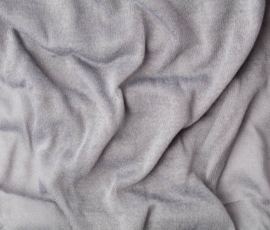 Buruşmuş gri kumaş dokusu arkaplanı