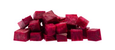 Pancar. Beyaz arkaplanda izole edilmiş küpler.