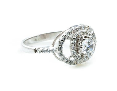 Güzellik alyans beyaz zemin üzerine