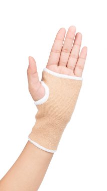 İnsan eli izole kırpma yoluyla ilaç bandaj