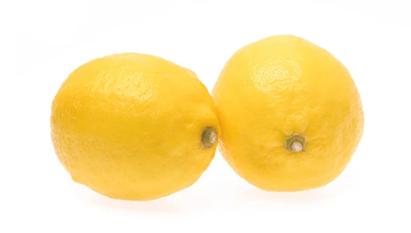 Citron Isolerad Vit Bakgrund — Stockfoto