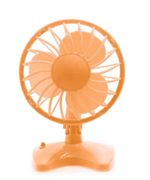 Orange Fan Isolated White Background — Stock Photo, Image