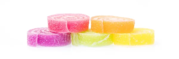 Bonbons Jelly Sweet Isoliert Auf Weißem Hintergrund — Stockfoto
