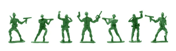 Plastic Soldier Toy Isolated White Background — Stock Photo, Image