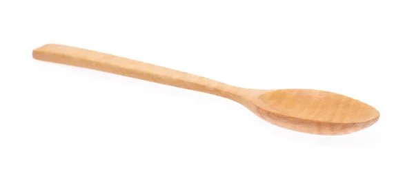 Wood Spoon Isolated White Background — Stock Photo, Image