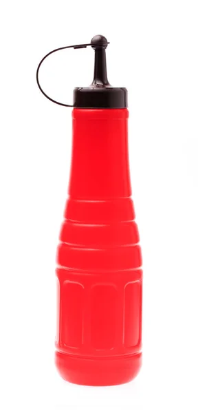 Ketchup Flaskor Isolerade Vit Bakgrund — Stockfoto