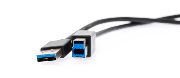 Universal Serial Bus Usb Connectorisolated Fundo Branco — Fotografia de Stock