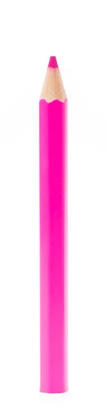 Rózsaszín Ceruza Elszigetelt Fehér Alapon — Stock Fotó
