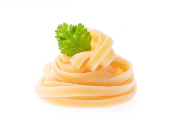 Приготовані Спагеті Ізольовані Білому Тлі — стокове фото