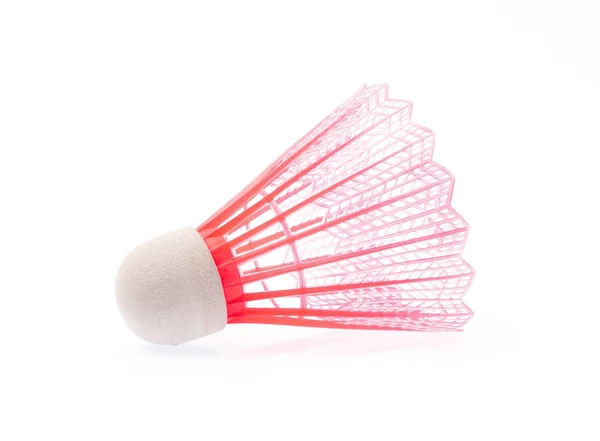 Badminton Colored Plastic Shuttlecock Isolated White Background — Stock Photo, Image