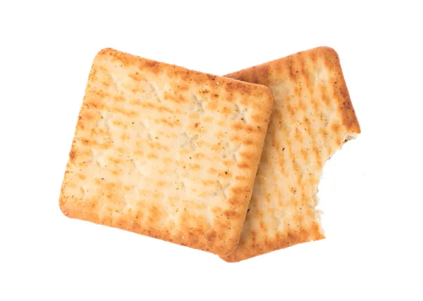 饼干小吃面包 背景为白色 — 图库照片