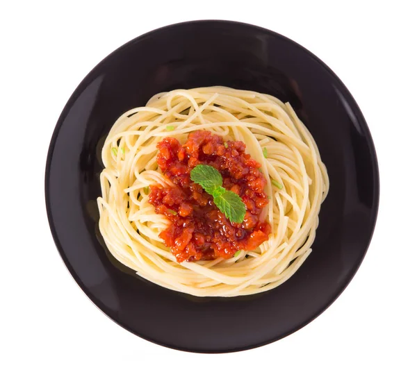 Спагетті Посуді Ізольовані Білому Тлі — стокове фото
