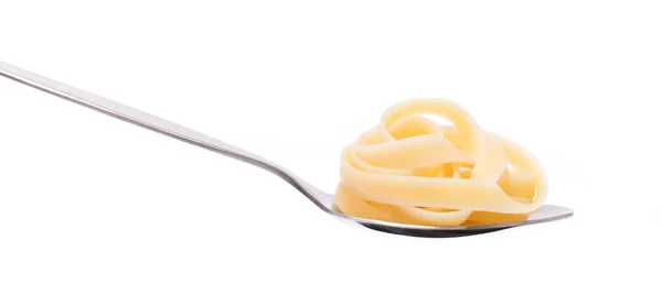 Spaghetti Spoon Isolated White Background — Stock Photo, Image
