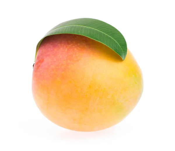 Reife Mango Isoliert Auf Weißem Hintergrund — Stockfoto