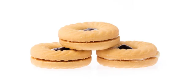Печиво Чорницею Ізольоване Білому Тлі — стокове фото