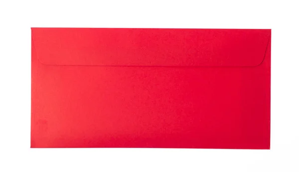 Det Röda Kuvertet Att Kinesiska Nya Året Dag Isolerad Vit — Stockfoto