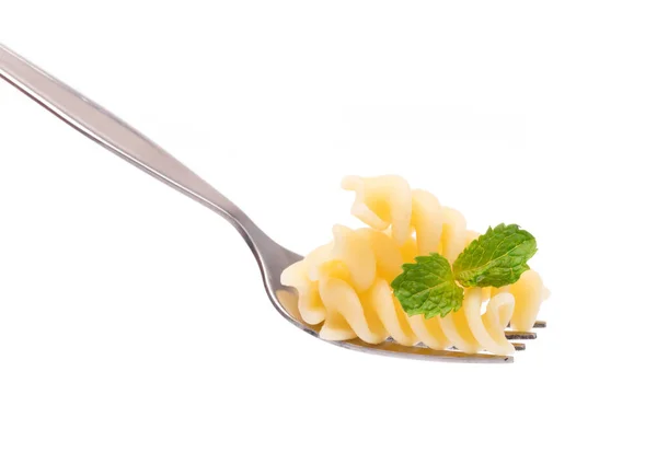 Pasta Fork Isolated White Background — Stock Photo, Image