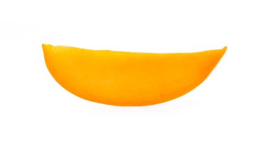 slice mango isolated on white background