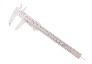 beyaz arkaplanda izole edilmiş kalibre aracı