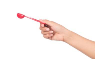 Beyaz arka planda izole edilmiş kaşık ölçme aletleri