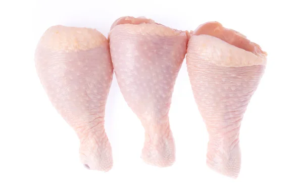 Obearbetat Kycklingkött Isolerat Vit Bakgrund — Stockfoto
