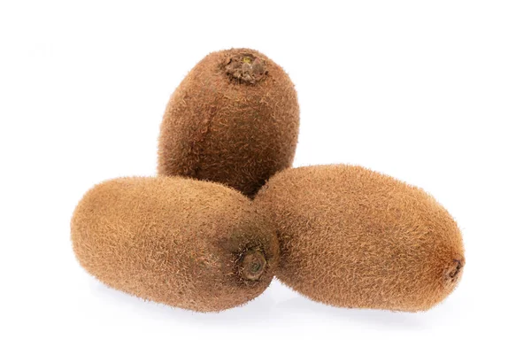 Scheibe Frische Lange Kiwi Isoliert Auf Weißem Hintergrund — Stockfoto