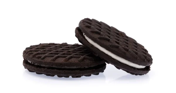 Oreo Cookies Cream Milk Isolated White Background — Stock Photo, Image