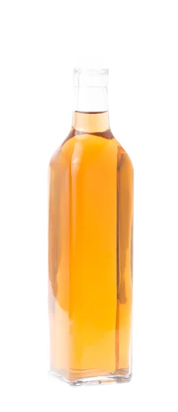 Пляшка Вина Ізольована Білому Фоні — стокове фото