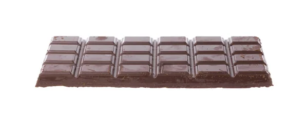 Barra Chocolate Aislado Sobre Fondo Blanco — Foto de Stock