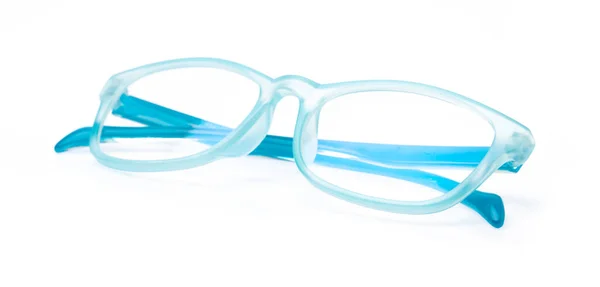 Glases Blu Isolato Sfondo Bianco — Foto Stock