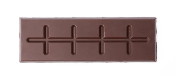 Csokoládé Bárok Elszigetelt Fehér Háttér — Stock Fotó