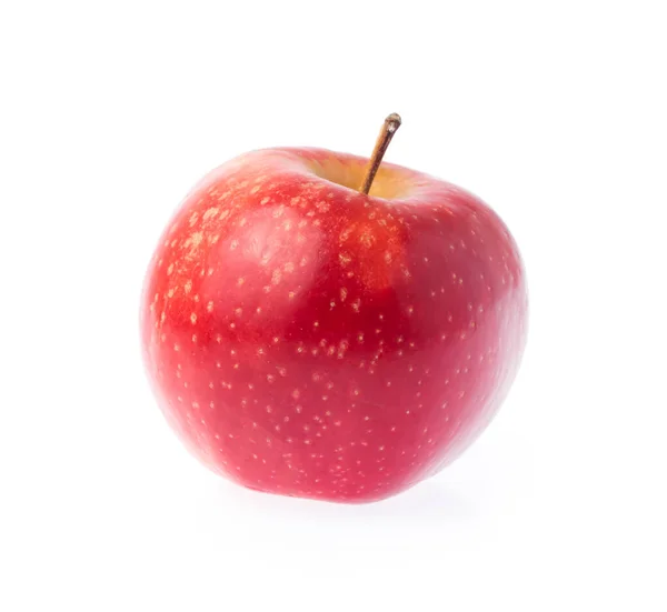 Свежий Красный Яблоко Изолированы Белом Фоне — стоковое фото