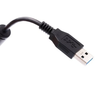 USB ve USB3.0 Bağlantısı beyaz arkaplanda izole edildi
