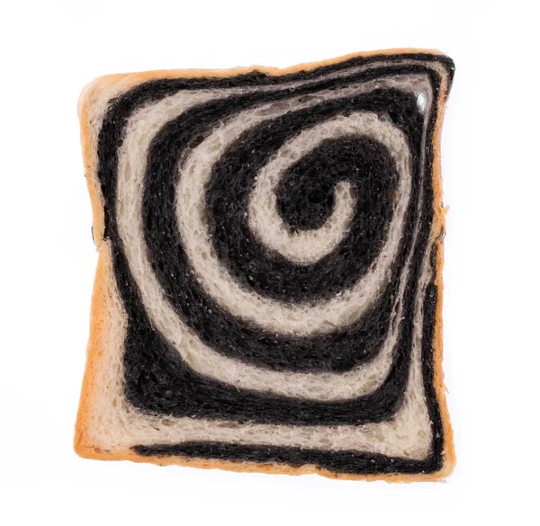 Угольный Хлеб Изолирован Белом Фоне — стоковое фото