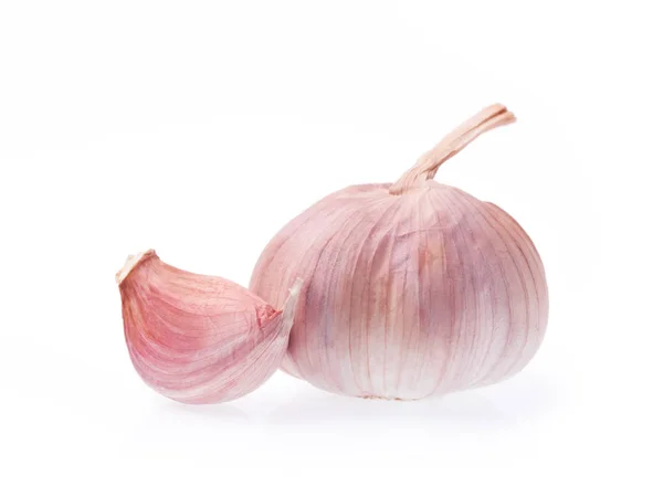 Garlic Isolated White Background — Stock Photo, Image